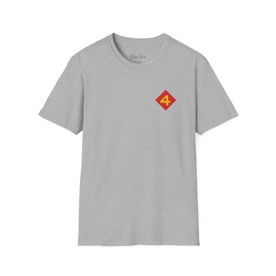 4th Marine Division Patch | Unisex Softstyle T-Shirt
