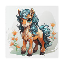Load image into Gallery viewer, Happy Pony Wall Art | Square Matte Canvas