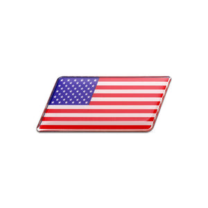American Flag Weatherproof Aluminum Metal Decal