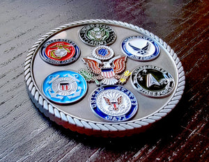 "THANK YOU FOR YOUR SERVICE" | Military Veterans Challenge Coin