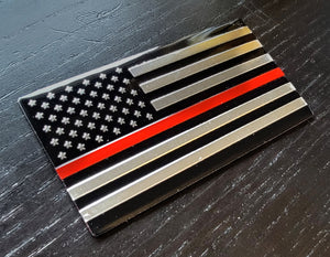 Embossed 3D Metal American Flag Emblem Decal Stickers