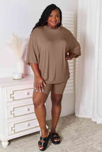 Load image into Gallery viewer, Basic Bae Full Size Soft Rayon Three-Quarter Sleeve Top and Shorts Set