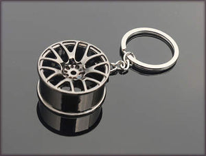 Auto Racing Wheel Keychain
