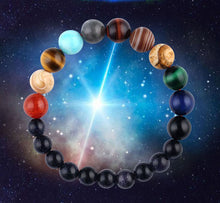 Load image into Gallery viewer, Natural Stone Solar System Yoga Chakra Bracelet