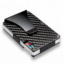 Load image into Gallery viewer, Ultra Thin Carbon Fiber RFID Blocking Minimalist Wallet