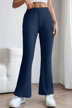 Load image into Gallery viewer, Basic Bae Full Size Ribbed High Waist Flare Pants