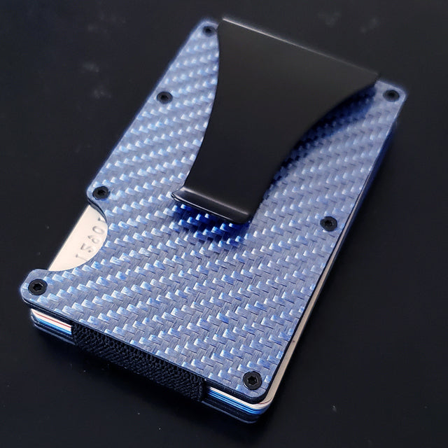 TSV Carbon Fiber Minimalist Wallet for Men & Women, RFID Blocking