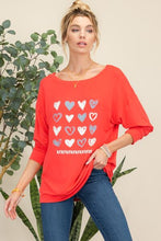 Load image into Gallery viewer, Celeste Full Size Heart Graphic Long Sleeve T-Shirt