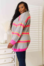 Load image into Gallery viewer, Woven Right Ribbed Long Sleeve Cardigan