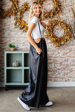 Load image into Gallery viewer, First Love Drawstring Back Spaghetti Strap Wide Leg Overall