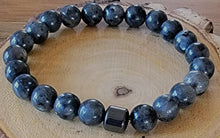 Load image into Gallery viewer, Natural Healing Stone Beads with Magnetic Hematite Jade Bracelet - Unisex