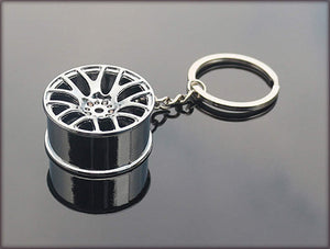 Auto Racing Wheel Keychain