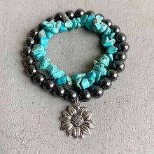 Load image into Gallery viewer, Turquoise Alloy Bracelet
