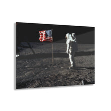 Load image into Gallery viewer, Buzz Aldrin and the U.S. Flag on the Moon Acrylic Prints