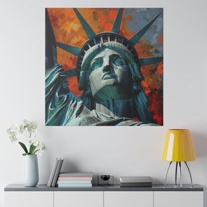 Lady Liberty 2 Wall Art | Square Matte Canvas