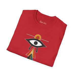 Minimalist Egyptian Eye Art | Unisex Softstyle T-Shirt