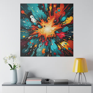 Cosmic Blast Wall Art | Square Matte Canvas