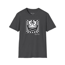 Load image into Gallery viewer, Black &amp; White Happy Pop Art | Unisex Softstyle T-Shirt