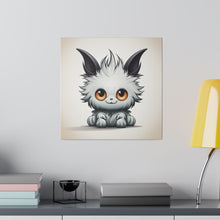 Load image into Gallery viewer, Happy Cartoon Kitty Wall Art | Square Matte Canvas