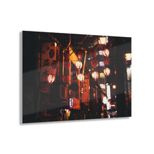 Load image into Gallery viewer, Lanterns on a City Street Acrylic Prints