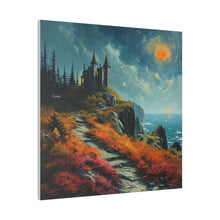 Load image into Gallery viewer, Castle on a Cliff Wall Art | Square Matte Canvas