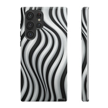 Load image into Gallery viewer, Funky Lines Black and White | iPhone, Samsung Galaxy, and Google Pixel Tough Cases