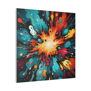 Cosmic Blast Wall Art | Square Matte Canvas