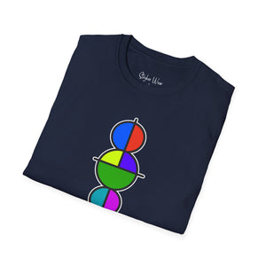 Minimalist Circle Art | Unisex Softstyle T-Shirt