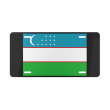 Load image into Gallery viewer, Uzbekistan Flag Vanity Plate