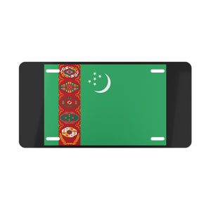 Turkmenistan Flag Vanity Plate