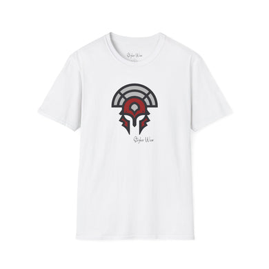 Warrior Helmet Red | Unisex Softstyle T-Shirt