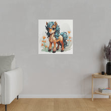 Load image into Gallery viewer, Happy Pony Wall Art | Square Matte Canvas