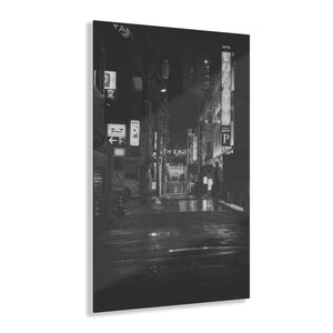 Tokyo Japan City Street Black & White Acrylic Prints