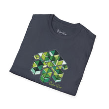 Load image into Gallery viewer, Green Cube Abstract Art | Unisex Softstyle T-Shirt