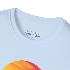 Colorful Sunset Minimalist Art | Unisex Softstyle T-Shirt
