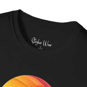 Colorful Sunset Minimalist Art | Unisex Softstyle T-Shirt