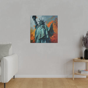 Statue of Liberty Wall Art | Square Matte Canvas