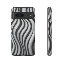 Load image into Gallery viewer, Funky Lines Black and White | iPhone, Samsung Galaxy, and Google Pixel Tough Cases