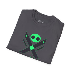 Minimalist Alien X | Unisex Softstyle T-Shirt