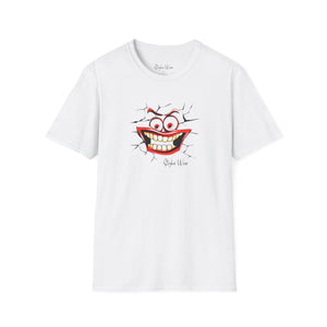 Cracked Smile Pop Art | Unisex Softstyle T-Shirt