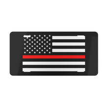 Load image into Gallery viewer, First Responder Red Line American Flag Vanity Plate
