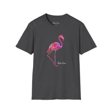 Load image into Gallery viewer, Neon Flamingo Pop Art | Unisex Softstyle T-Shirt