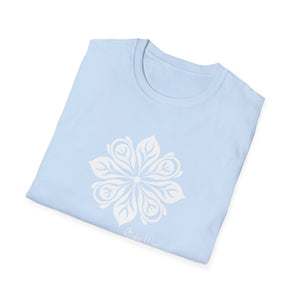 Tribal Flower White | Unisex Softstyle T-Shirt