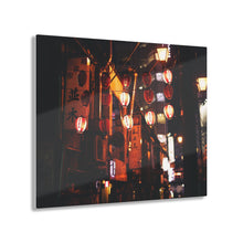 Load image into Gallery viewer, Lanterns on a City Street Acrylic Prints