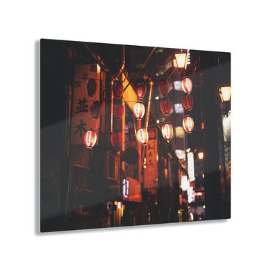 Lanterns on a City Street Acrylic Prints