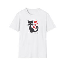 Load image into Gallery viewer, Kitty Hearts | Unisex Softstyle T-Shirt