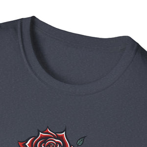 Vintage Tattoo Rose | Unisex Softstyle T-Shirt