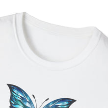 Load image into Gallery viewer, Blue Butterfly | Unisex Softstyle T-Shirt