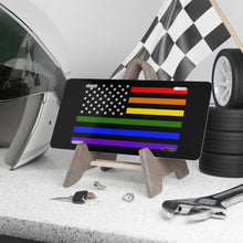 Load image into Gallery viewer, Pride! American Flag Vanity Plate