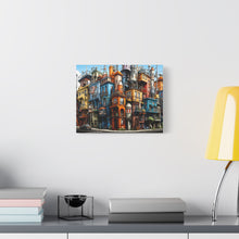 Load image into Gallery viewer, Painted City Block | Horizontal Matte Canvas